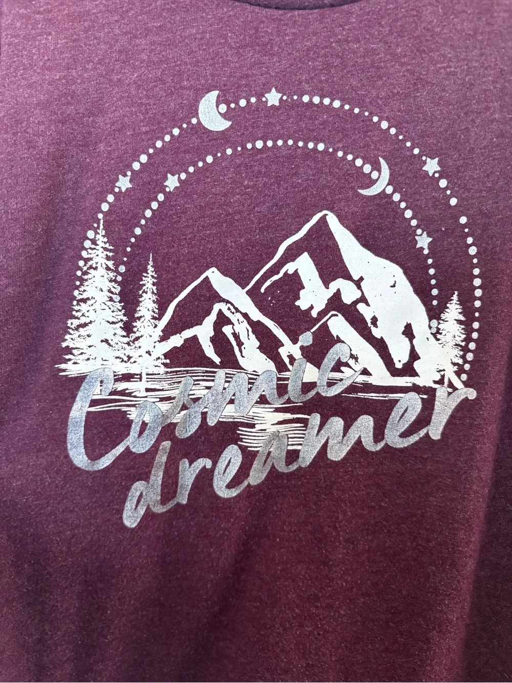 3/$10 - Kids Long Sleeve Mountain Graphic Tee - Shirt Burgundy